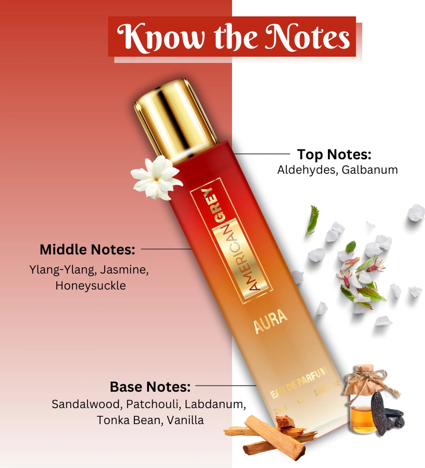 American Grey Aura Unisex Perfume Spray Eau de Parfum  -  29 ml