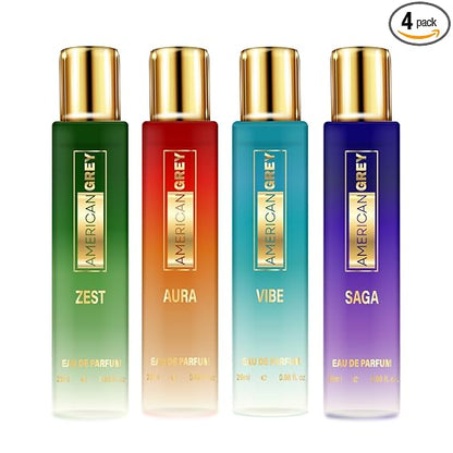 American Grey Luxury Unisex Eau De Parfum (Pack of 4)