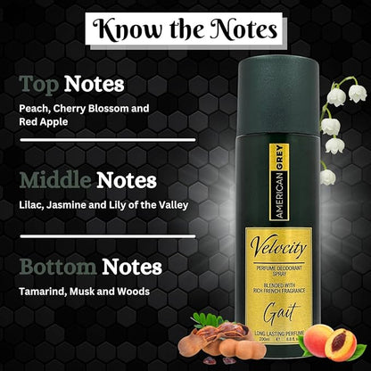 American Grey Men Velocity Collection 200ml Each (Pack of 2)