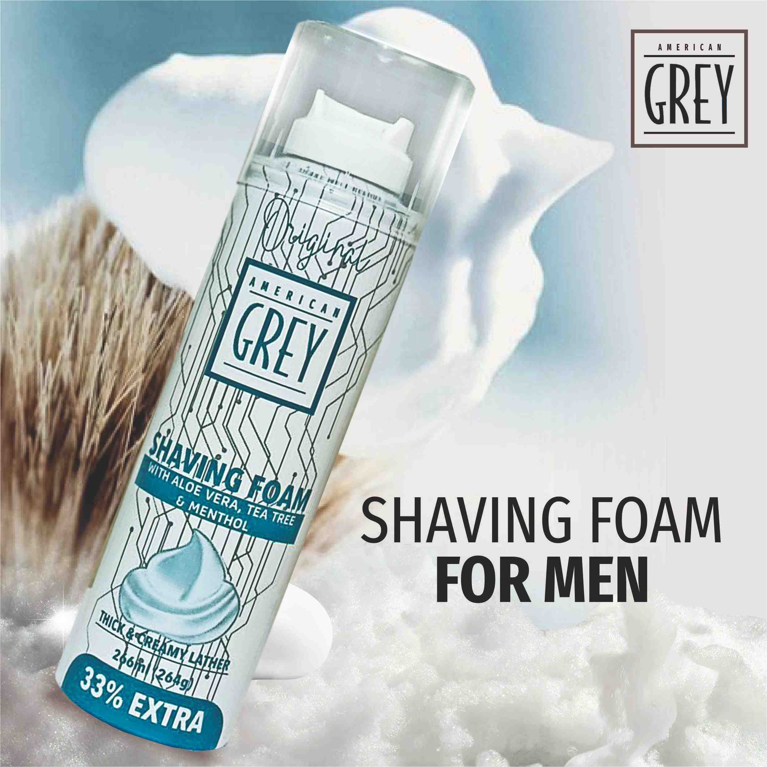 buy shaving foam online- american grey
