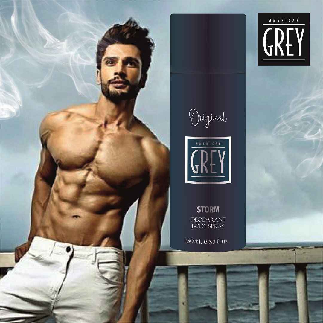 storm everyday deodorant body spray- american grey