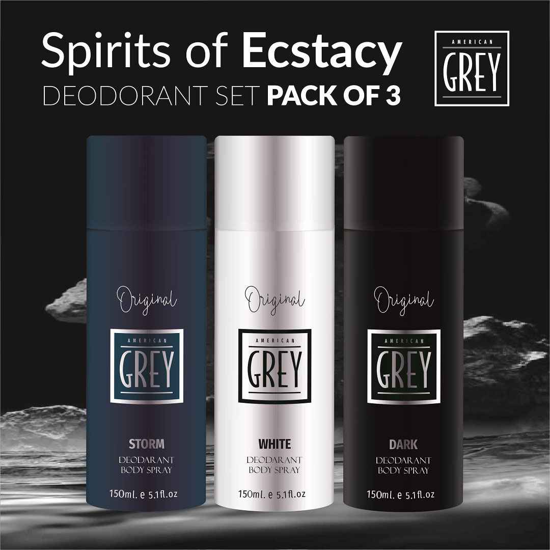 storm white dark deodorant pack of 3- american grey